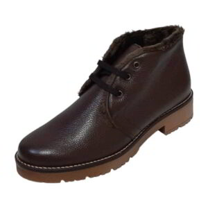 Pitillos Modelo Botín Cordón Forrado Marrón